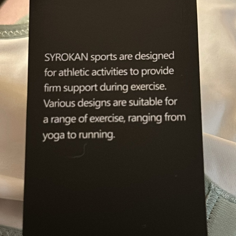 Syrokan Comfort Sports Bra Wireless Thin Cup Medium Support NWT 38DD A291 - Picture 14 of 15